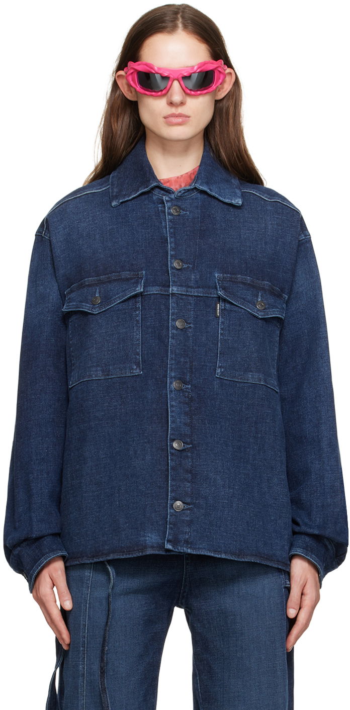 Košulja Ottolinger Ottolinger Buttoned Denim Shirt Plava | 1700409