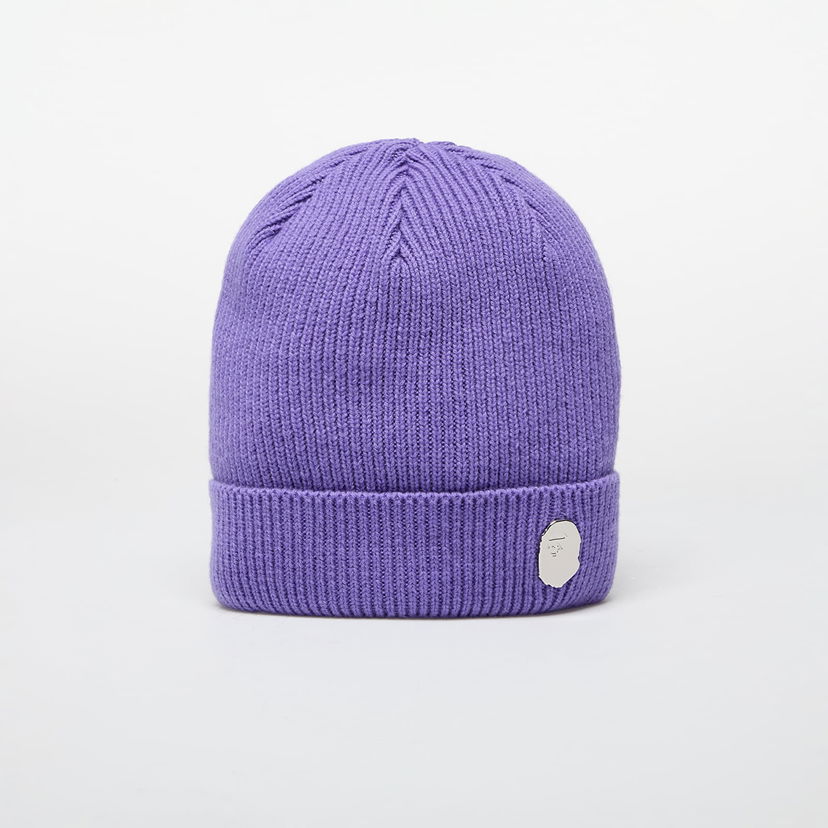Kapica BAPE One Point Knit Beanie Ljubičasta | 001HTK801304M PUR