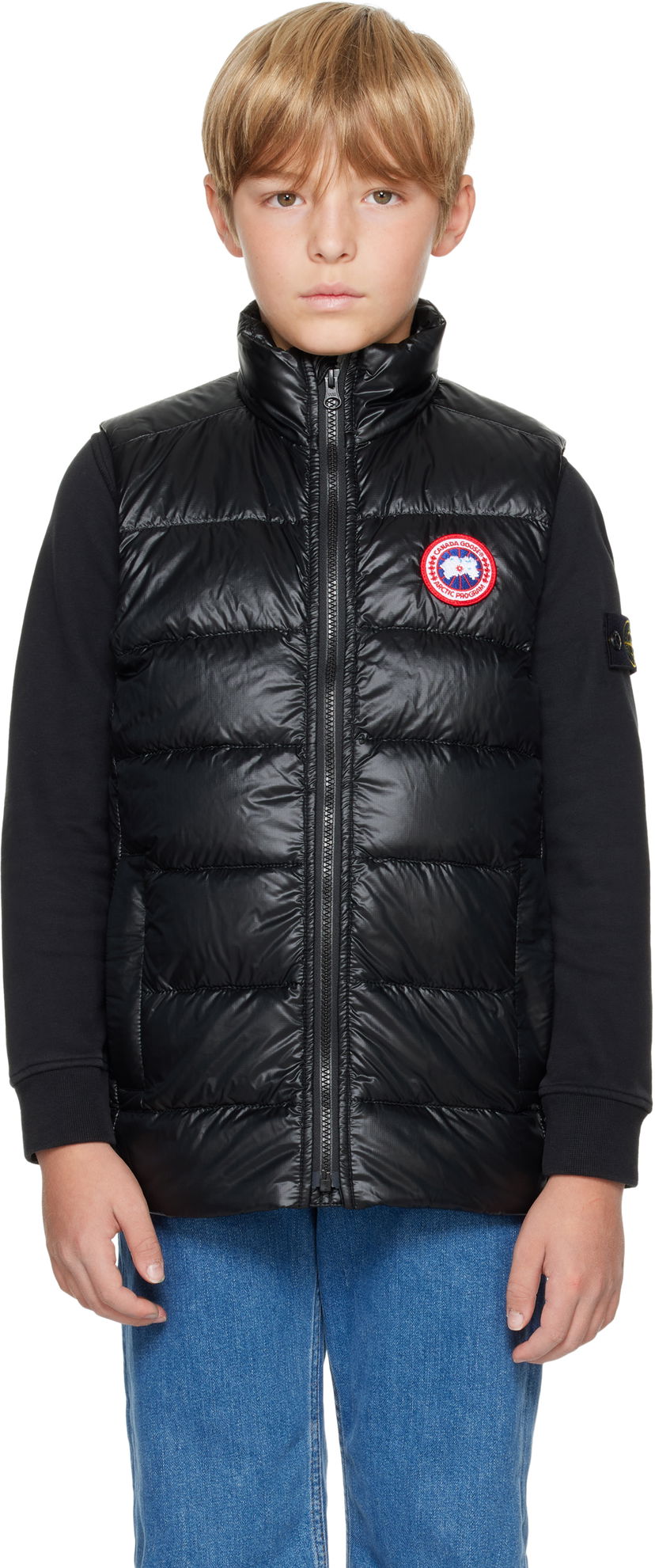 Prsluk Canada Goose Kids' Crofton Down Vest Crna | 5472Y
