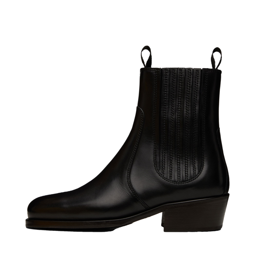 Tenisice i cipele LEMAIRE Chelsea Leather Boots Crna | FO0121 LL0106