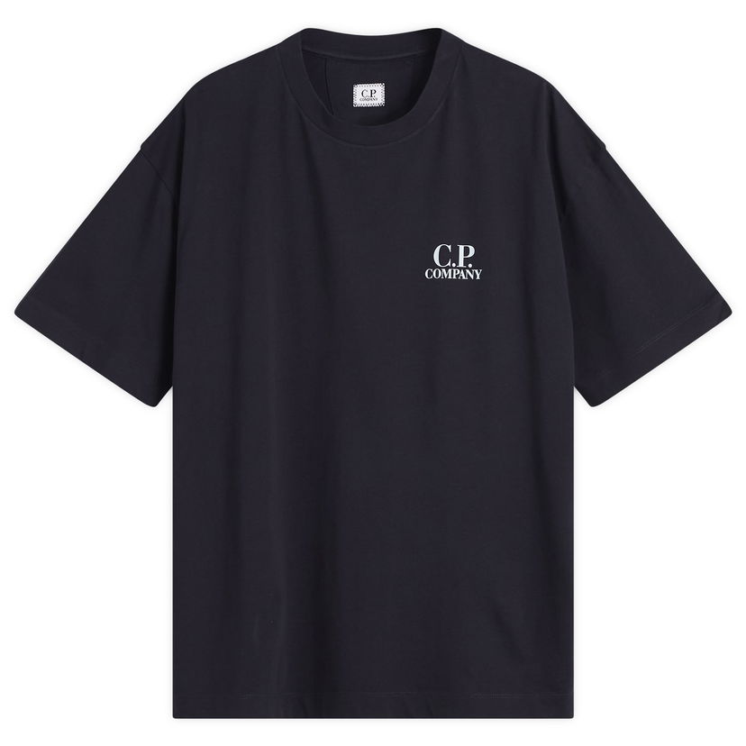 Majica kratkih rukava C.P. Company Logo Print T-Shirt Crna | 19CMTS103A-005100W-888