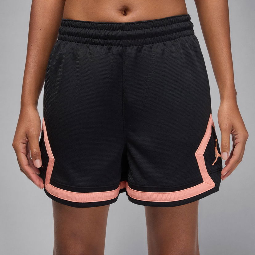 Kratke hlače Jordan Sport 4" Diamond Mesh Athletic Shorts with Contrast Trim Crna | FN5134-011