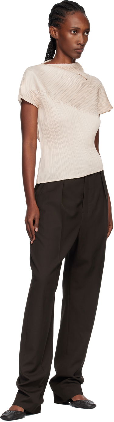 Majice i majice bez rukava Pleats Please Issey Miyake Pleats Please Issey Miyake Pleated Asymmetric Leap Top Bež | PP58JK461, 3