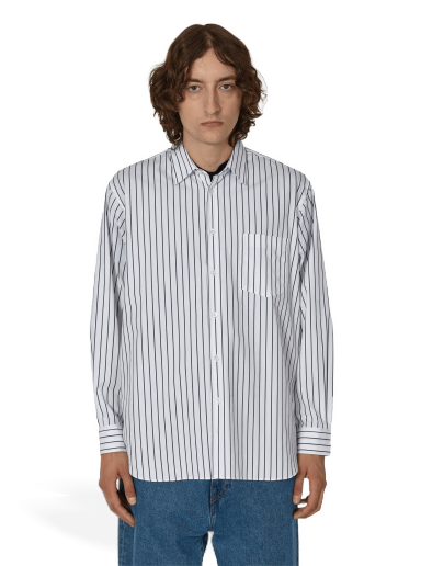 Košulja Comme des Garçons Woven Stripe Shirt Bijela | FZ-B115-PER  119