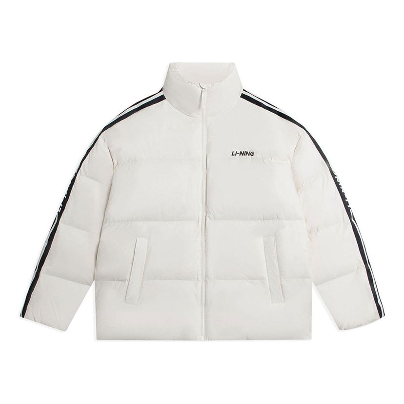 Pernata jakna Li-Ning Graphic Short Down Jacket Bijela | AYMS337-2