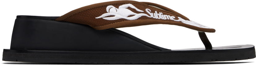 Kupaći kostimi Tory Burch Tory Burch Sublime Wedge Flip-Flops Crna | 173758-961