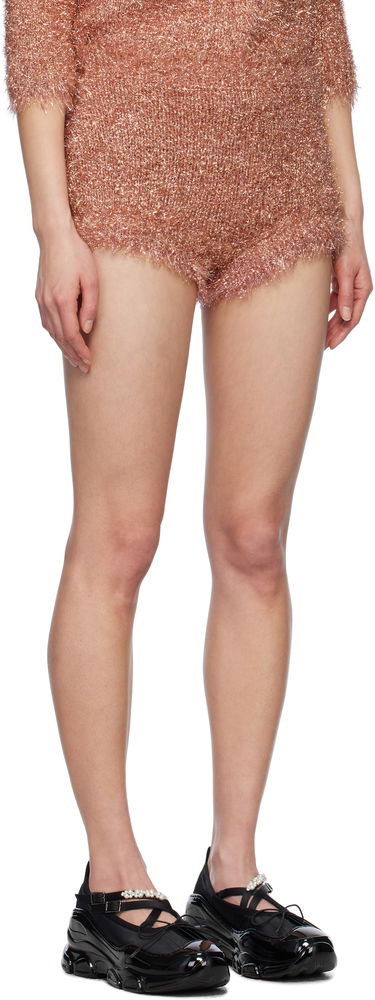 Kratke hlače Simone Rocha Simone Rocha Tinsel Knit Shorts Ružičasta | PRMK3 0664, 1