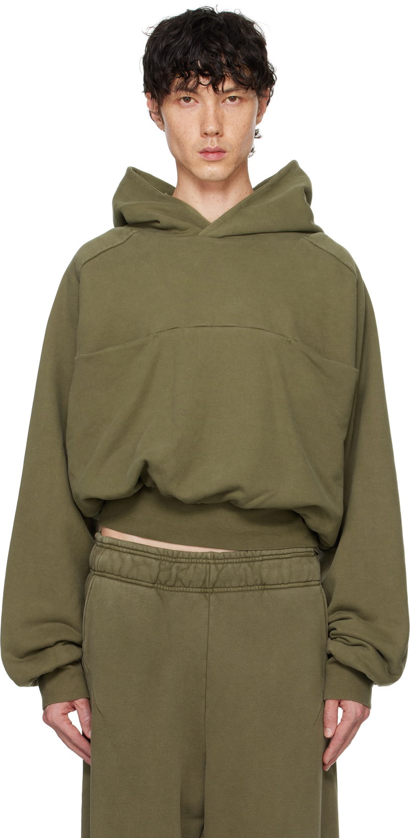 Dukserice Entire Studios Double Double Hoodie Zelena | ES2367MI