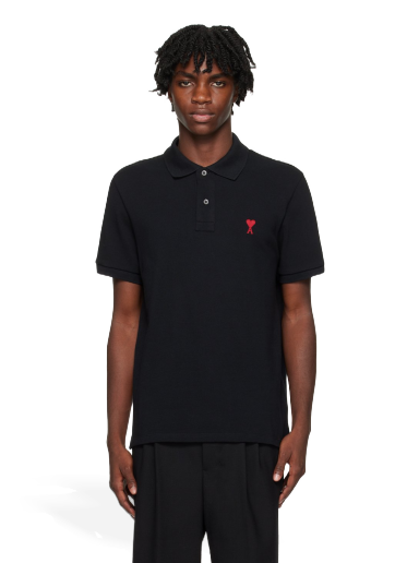 Polo majica AMI Polo Tee Crna | BFUPL001.760