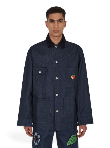 Jakna Sky High Farm Embroidered Denim Chore Coat Tamnoplava | SHF01C002 1