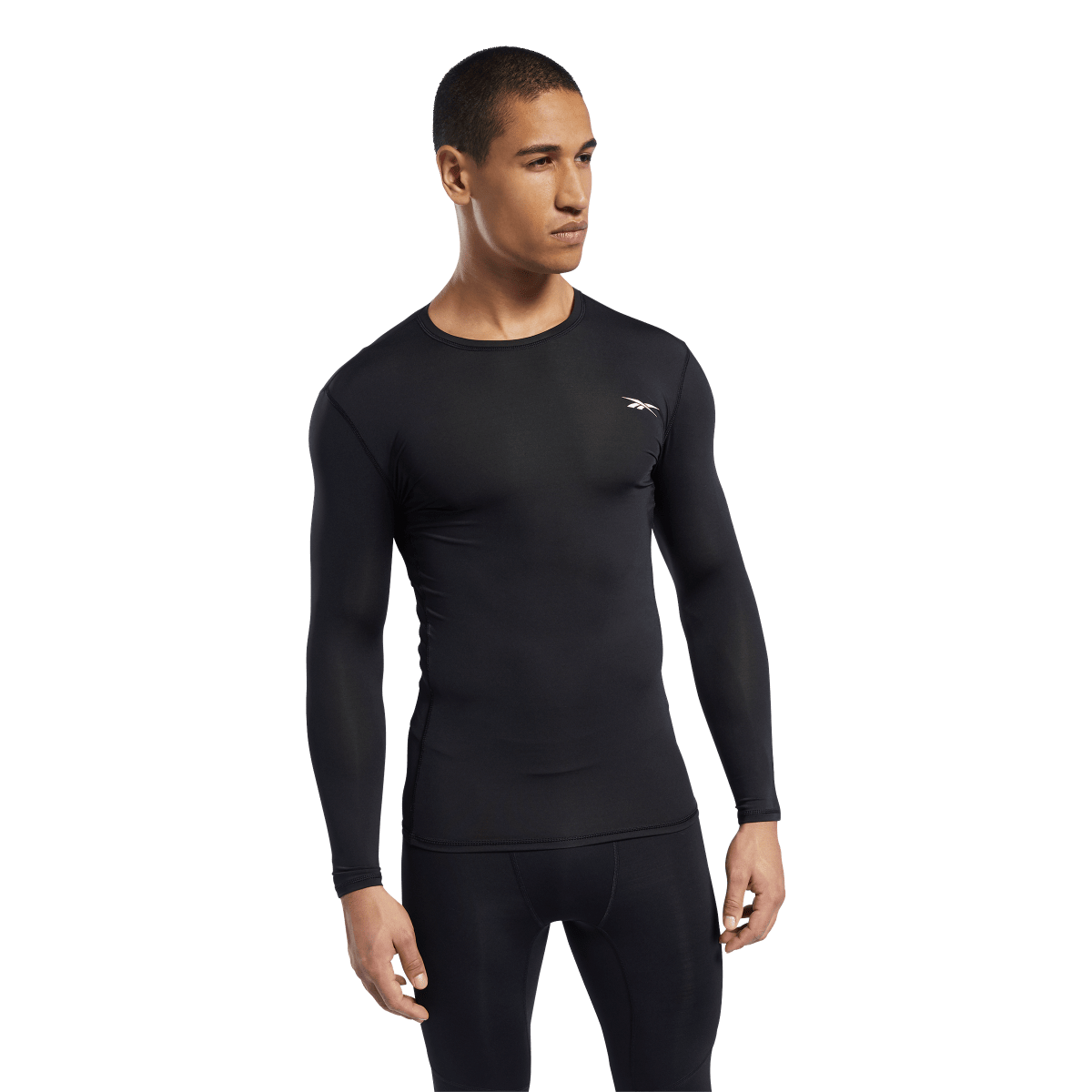 Majica kratkih rukava Reebok WOR Compression Long Sleeve Solid Top Crna | FP9105, 0
