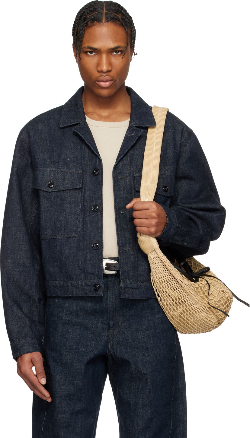 Torba za rame LEMAIRE Lemaire Trucker Denim Jacket Bež | OW1142 LD068