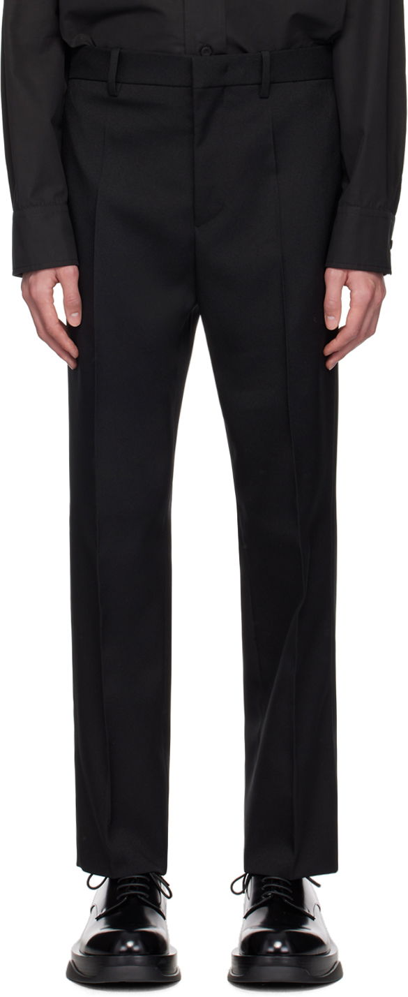 Hlače Jil Sander Black Tailored Trousers Crna | J22KA0107_J70001