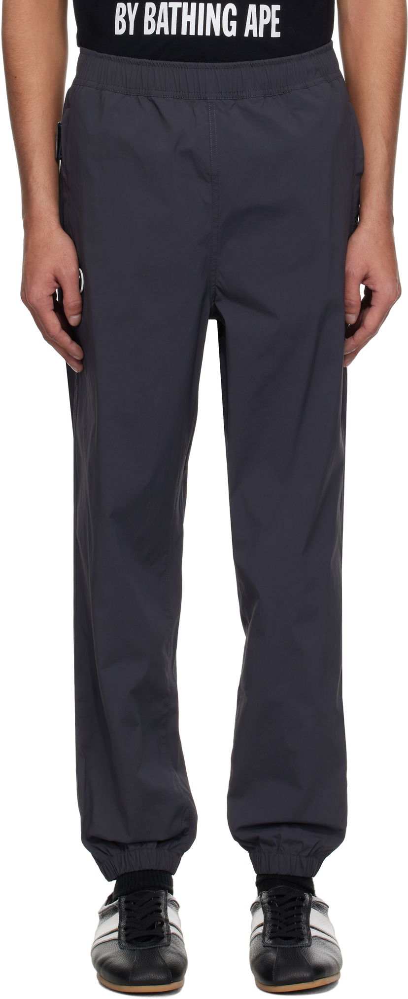 Trenirka AAPE by A Bathing Ape AAPE by A Bathing Ape 'AAPE Now' Woven Sweatpants Siva | AAPPTMB664XXO