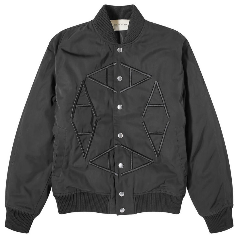 Jakna 1017 ALYX 9SM Nylon Logo Varsity Crna | AAMOU0481FA01-BLK0001
