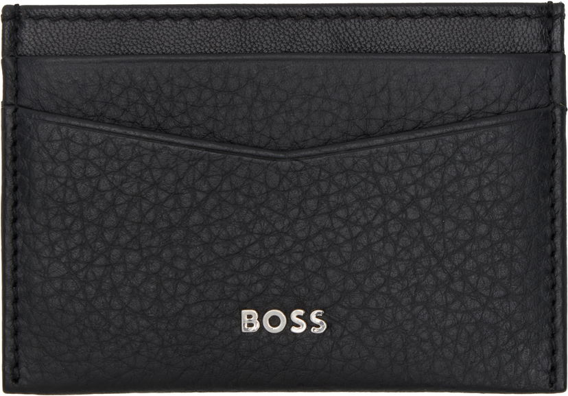 Novčanik BOSS Leather Cardholder Crna | 50529515