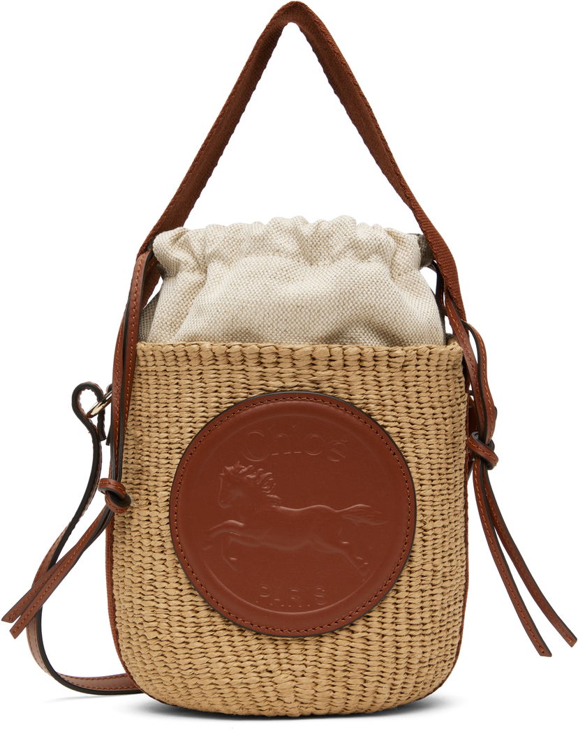 Ručna torbica CHLOÉ Chloé Small Horse Medal Basket Bag Bež | CHC25SS592O82