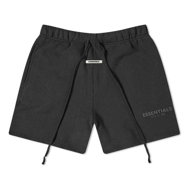 Kratke hlače Fear of God Essentials Fleece Shorts Crna | FOG-SS20-284