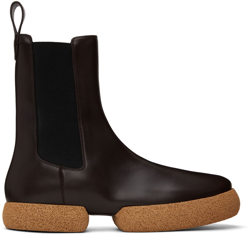 Tenisice i cipele Dries Van Noten Dries Van Noten Leather Chelsea Boots Smeđa | MW222-169-112