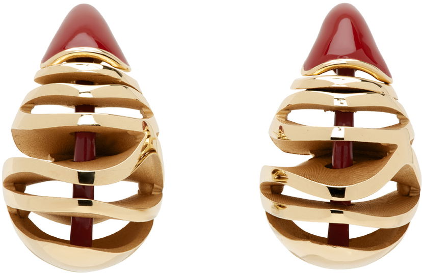 Naušnice Bottega Veneta Drop Earrings Metalik | 795592 VAHU4