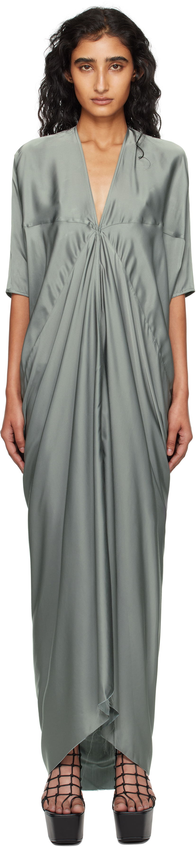 Haljina Rick Owens Rick Owens Concordians Kite Maxi Dress Zelena | RP02E4506 SCH
