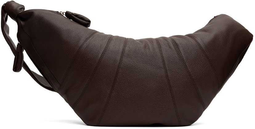 Torba za rame LEMAIRE Lemaire Large Croissant Bag Smeđa | BG0000 LL0018