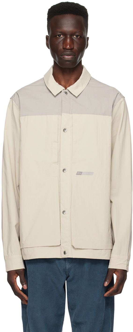 Vjetrovka Paul Smith PS Paul Smith Contrast Shirt Bež | M2R-692Y-M21957-71