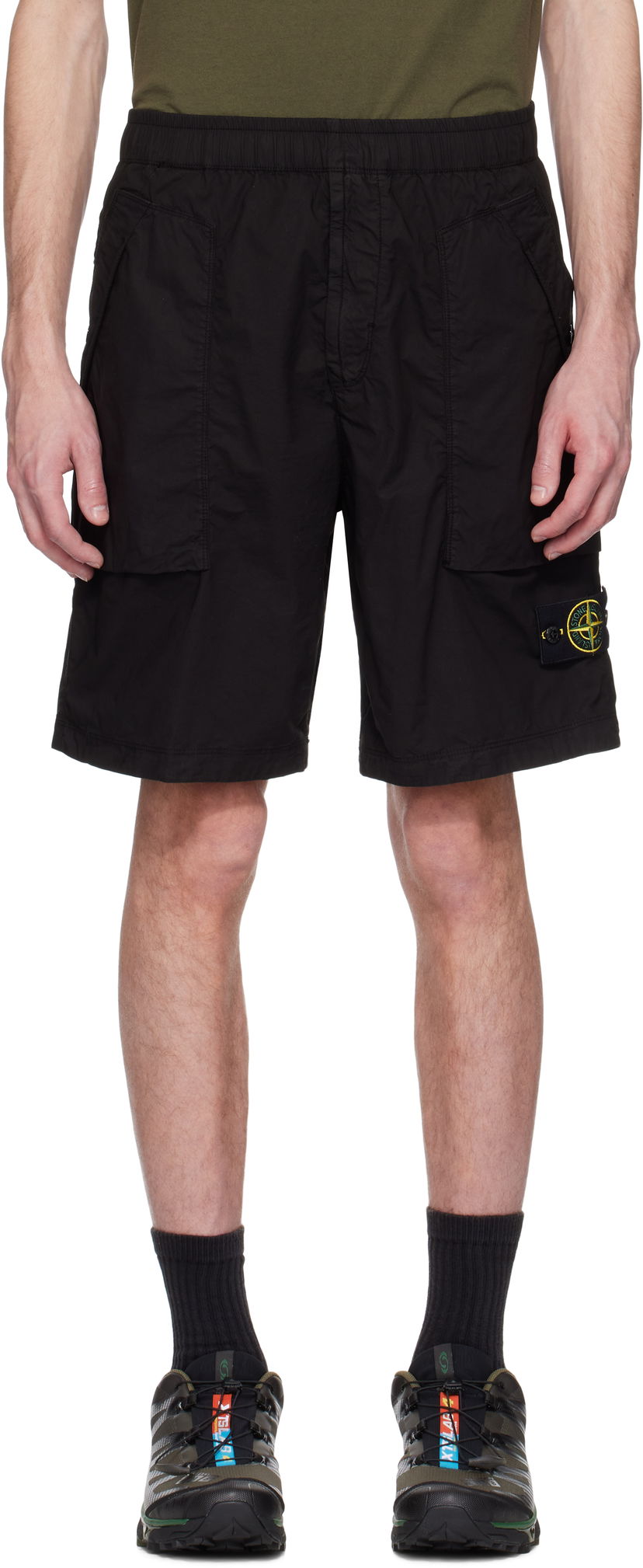 Kratke hlače Stone Island Stone Island Stretch Cotton Shorts Crna | K1S15 L100009 S0003