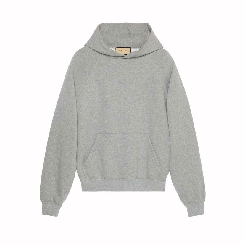 Dukserice Gucci Cotton Hooded Sweatshirt Siva | 768454 XJF3Y 1230