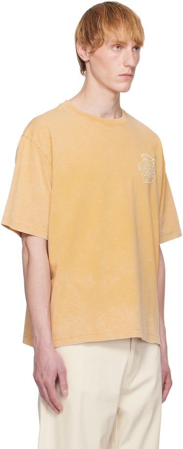 Majica kratkih rukava MAISON KITSUNÉ Maison Kitsuné Lemonade Chest Embroidery T-Shirt Žuta | OM00115KJ0119, 1