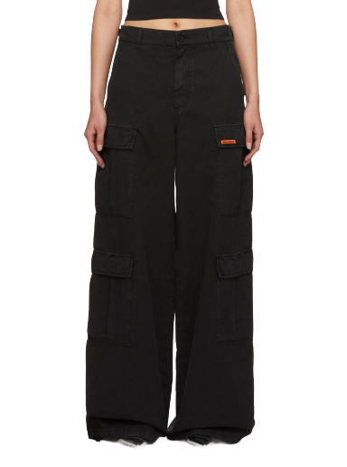 Cargo hlače HERON PRESTON Drawstring Cargo Pants Crna | HWCF008F23FAB0011000