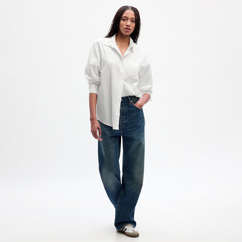 Košulja GAP The Big Shirt Optic White Bijela | 755814-00