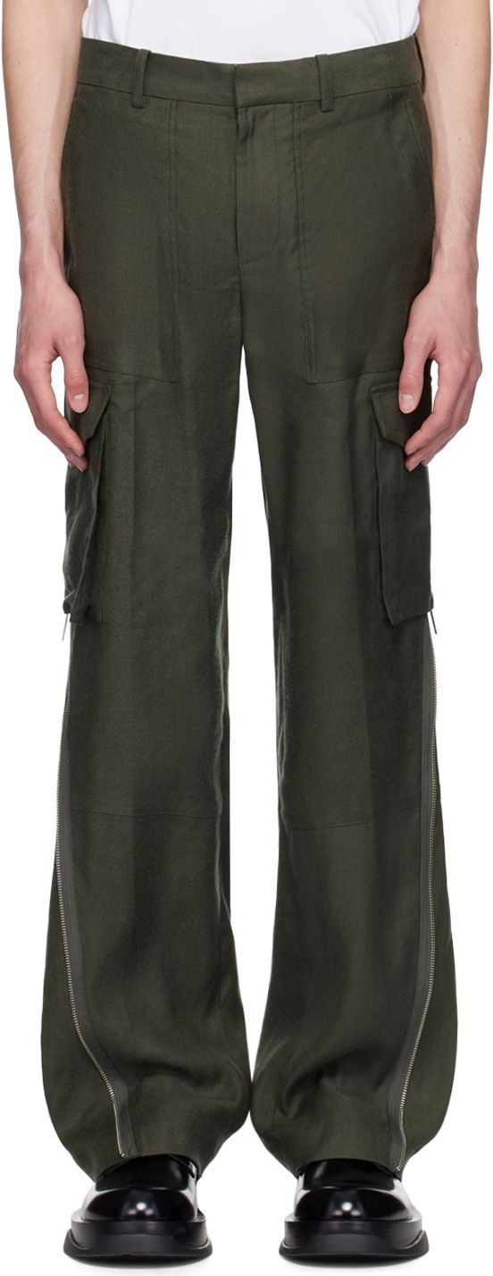 Cargo hlače Helmut Lang Expansion Panel Cargo Pants Zelena | O04HM202