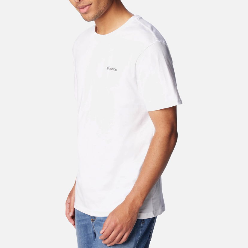 Majica kratkih rukava Columbia Columbia Basic Logo Organic Cotton T-Shirt Bijela | 1680053-112
