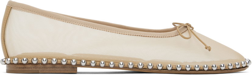 Odjeća Alexander Wang Alexander Wang Lina Ballchain Ballerina Flats Bež | 30125F046