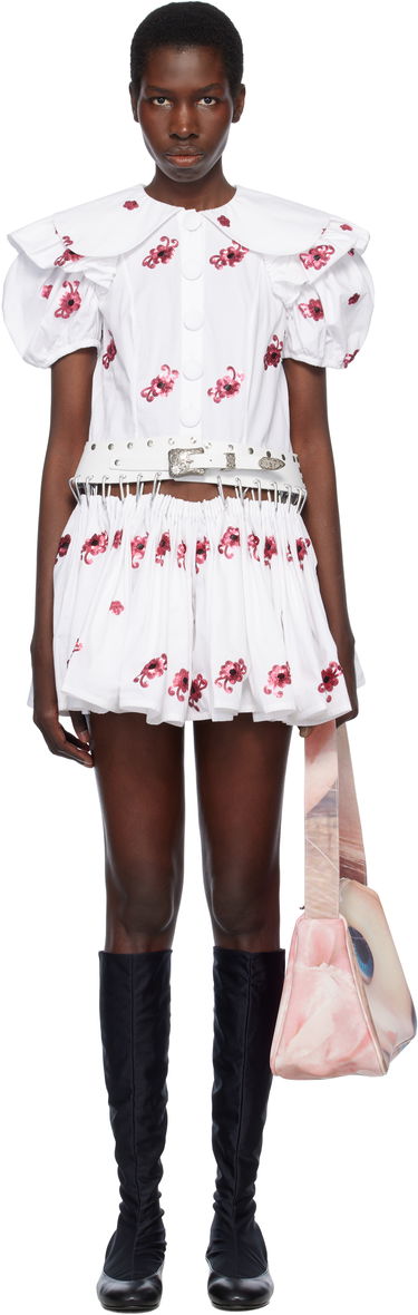 Suknja Chopova Lowena Chopova Lowena Beau Carabiner Minidress Bijela | 1281, 0