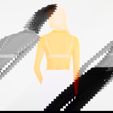 Majica kratkih rukava CALVIN KLEIN Mesh High Neck Long-Sleeved Top Narančasta | J20J216100 SAA, 4