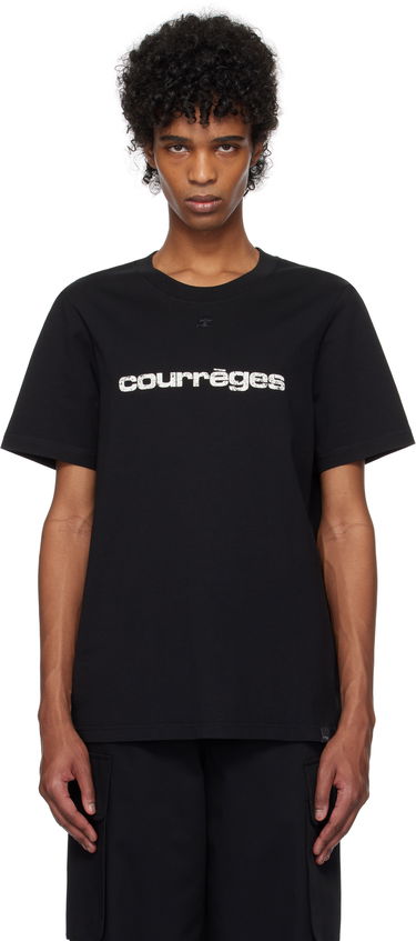 Majica kratkih rukava Courrèges Courrèges AC Logo T-Shirt Crna | 125JTS008JS0112, 0