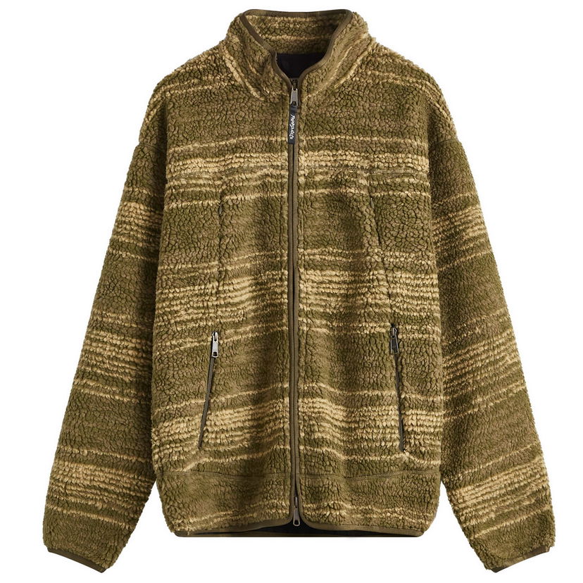 Dukserice Polar Skate Co. Fleece Jacket With Zip Closure Zelena | PSC-W24-3