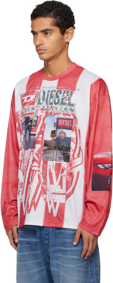 Majica kratkih rukava Diesel T-Ruby Striped Graphic Long Sleeve T-Shirt Višebojno | A19539-0LKCC-42AA, 3