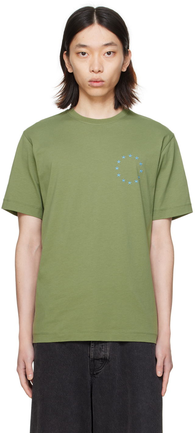 Majica kratkih rukava Études Wonder Europa Graphic T-Shirt Zelena | E24MM106A00733