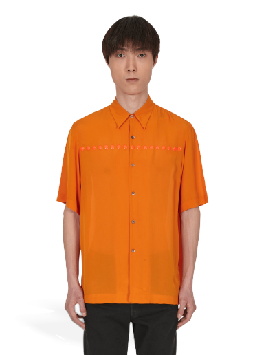 Košulja Dries Van Noten Clasen Embroidered Shirt Narančasta | 020739-4122 353