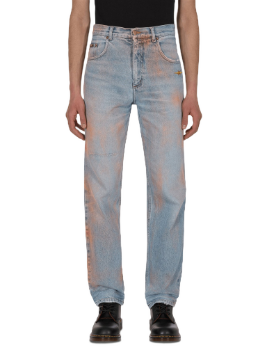 Jeans PHIPPS Spray Painted Vintage Denim Pants Plava | GLP00046 BLUEORANGE