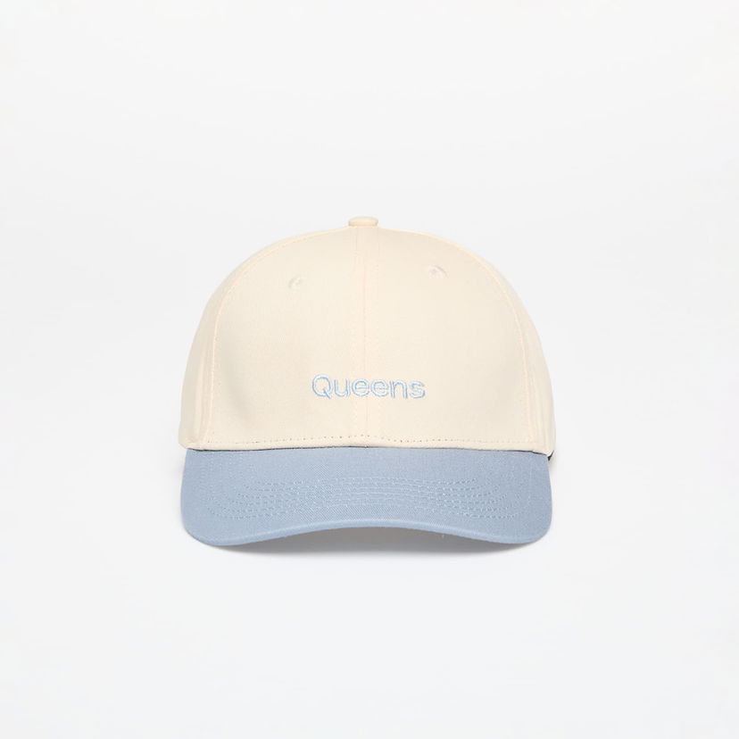 Kapa Queens Cap Essential Two Color Cap Natural/ Baby Blue Universal Bež | QNS_051