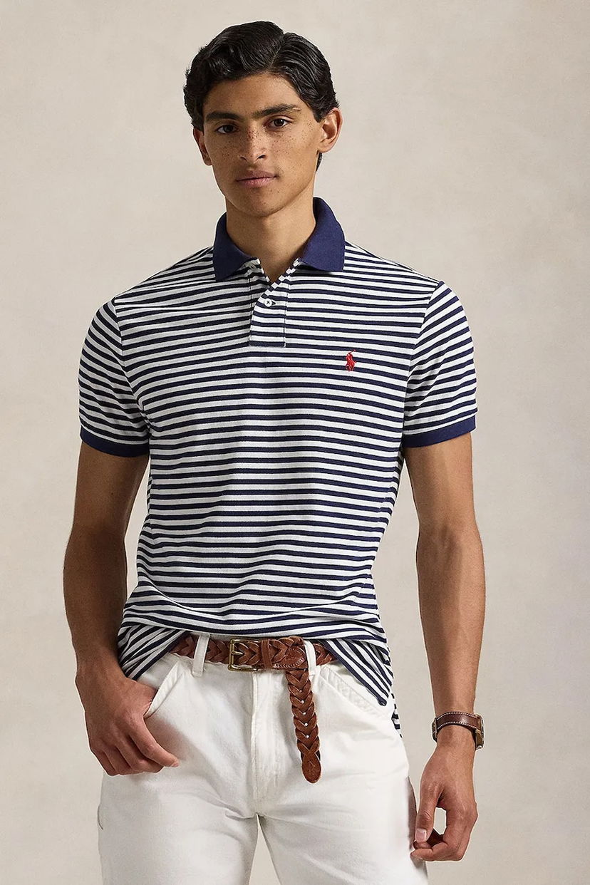 Polo majica Polo by Ralph Lauren Polo Ralph Lauren Striped Polo Shirt Tamnoplava | 710956682