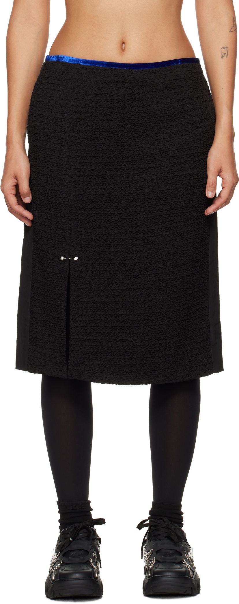 Suknja ADER ERROR Ruga Product. 64 Black Midi Skirt Crna | BN01FWSK0203BK