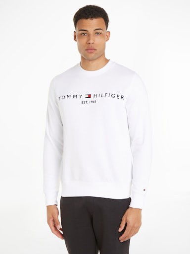 Dukserice Tommy Hilfiger Pullover Sweatshirt Bijela | MW0MW11596YBR