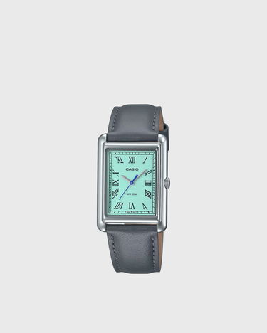 Satovi CASIO TIMELESS COLLECTION Rectangular Roman Numerals Analog Watch with Leather Strap Siva | LTP-B165L-2BVEF, 0
