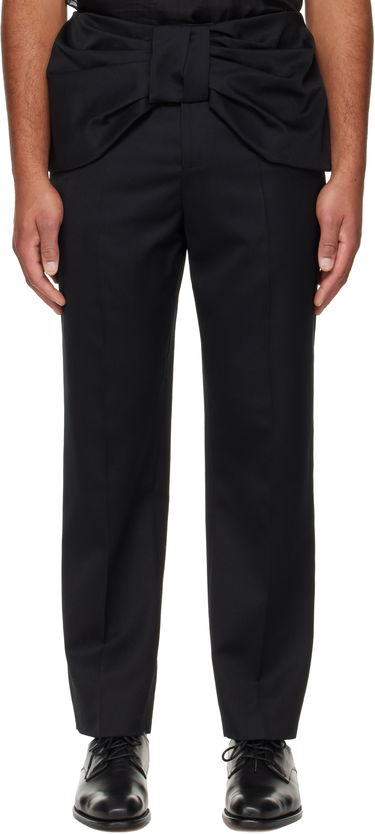 Hlače Simone Rocha Simone Rocha Bow Waist Straight Leg Trousers Crna | 4170 1217, 0