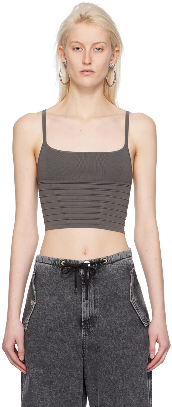 Majica bez rukava Dion Lee Dion Lee Ventral Compact Tank Top Siva | A7773PS24